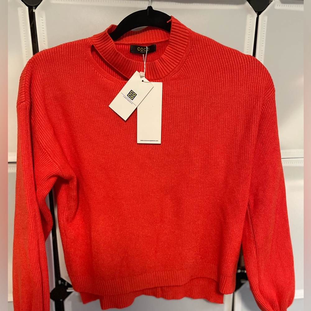 Orange Sweater NWT